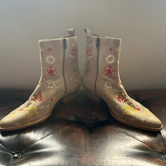 FREE PEOPLE•BOWERS EMBROIDERED WESTERN BOOTS - Sz 39.5 - Picture 10 of 16